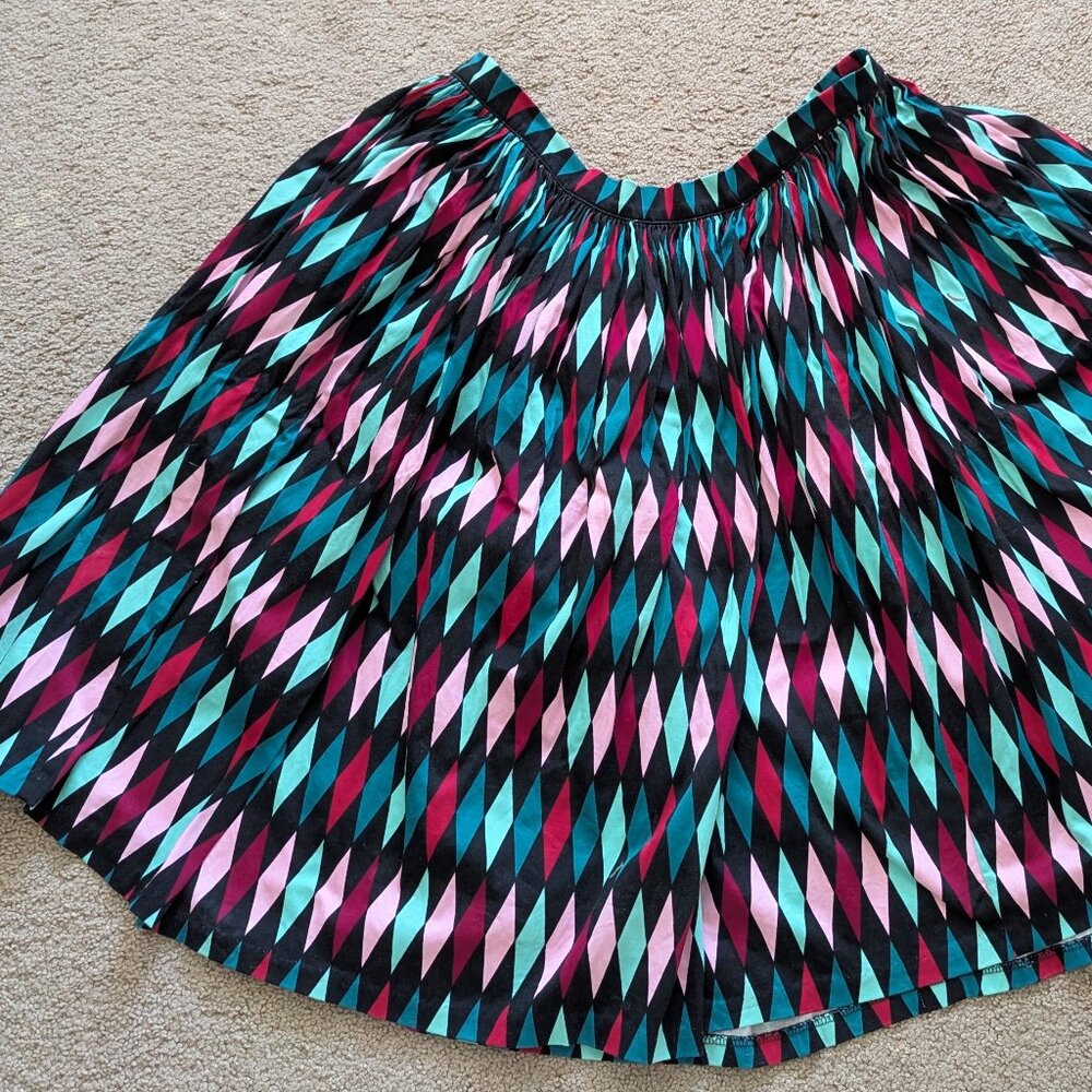 Pin Up Couture-Courure For Everybody Harlequin Circle Skirt Size 3X Like New - Picture 13 of 13